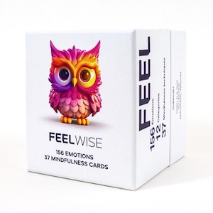 Baraja de cartas de inteligencia emocional: 156 emociones + 48 herramientas de mindfulness. Regalo de aprendizaje socioemocional para niños y adultos.