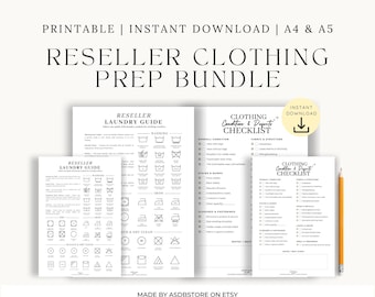 Pacchetto di preparazione per abbigliamento per rivenditori: guida al bucato + lista di controllo delle condizioni (PDF stampabili)