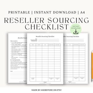 Checkliste für die Reseller-Beteiligung: Secondhand-Ladenbestandsverfolgung (druckbare PDF-Datei)