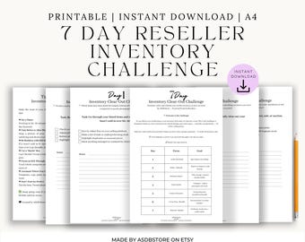 Desafío de limpieza de inventario de revendedores: Lista de verificación imprimible en PDF