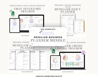Pacchetto Reseller Business Planner 2026 / Sistema tutto in uno per eBay, Etsy e venditori online