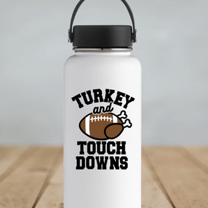 Turkey and Touchdowns Thanksgiving Football Digital Download Svg/Png/Jpeg/DXF image 3