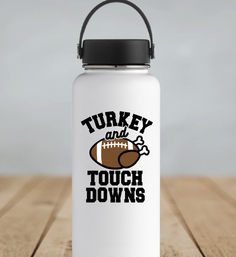 Turkey and Touchdowns Thanksgiving Football Digital Download Svg/Png/Jpeg/DXF image 3