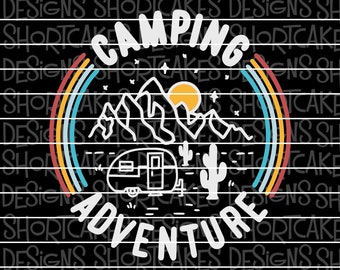 Camping Adventure Digital Download SVG/PNG/JPG/Dxf