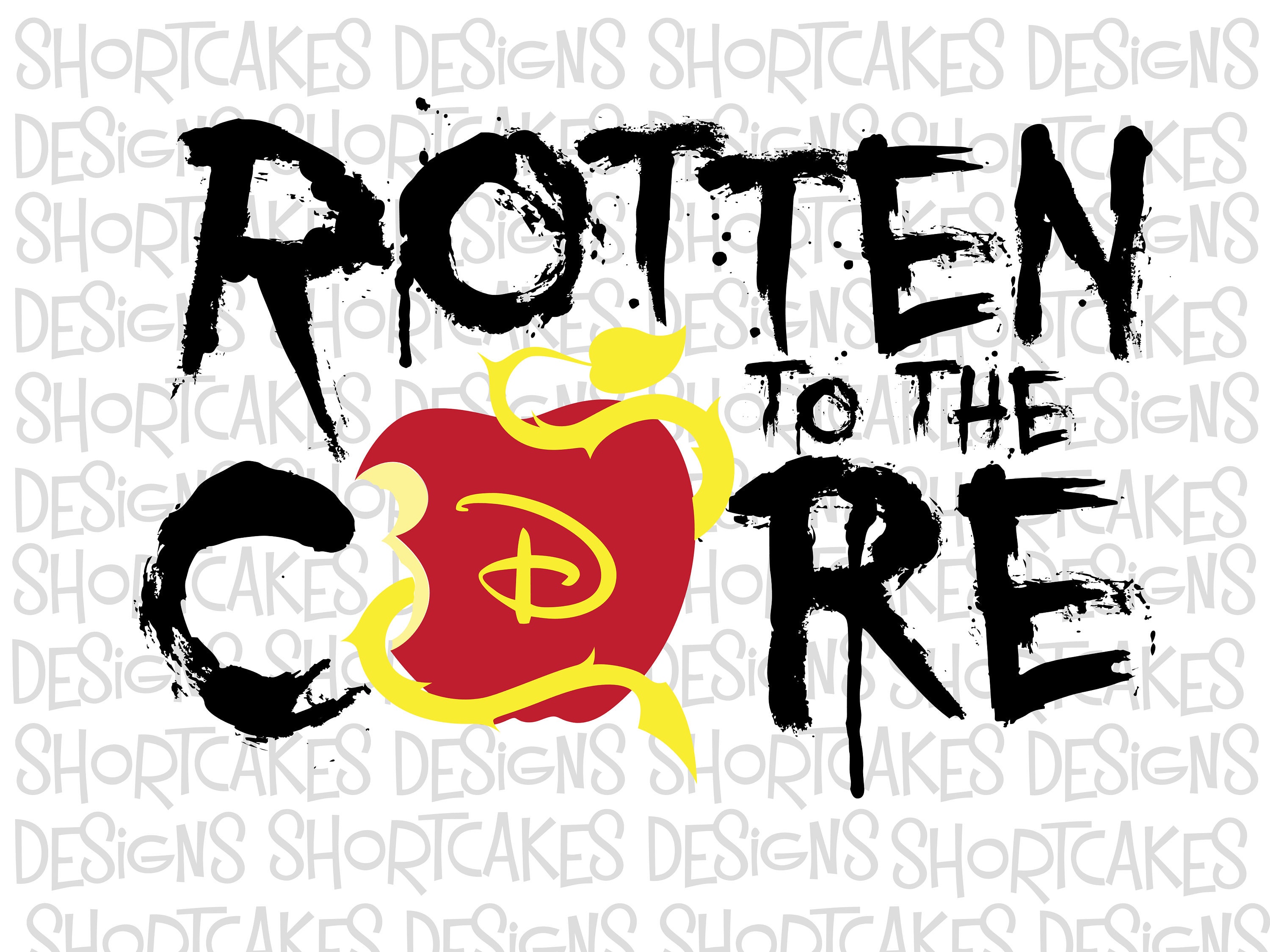 Rotten to the Core - Descendants-themed SVG file - Instant Download
