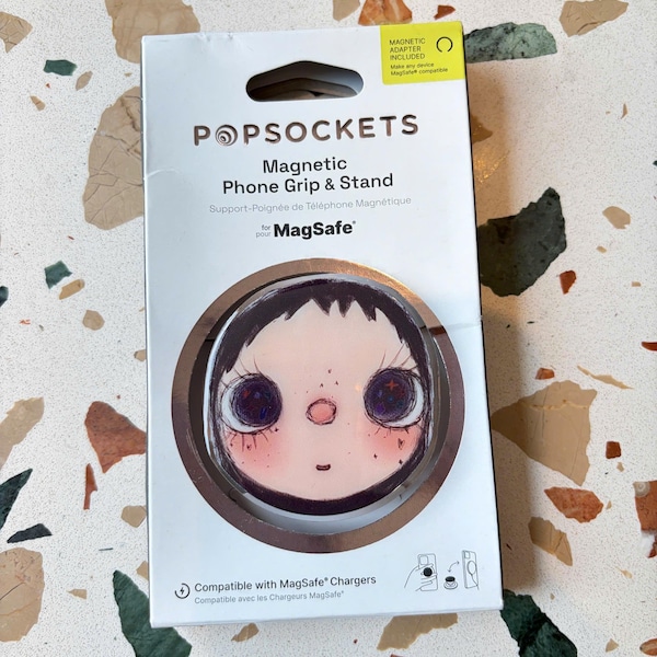 Yuy Yuy Face Girl Magnetic Phone Grip: Stand & Stylish Accessory
