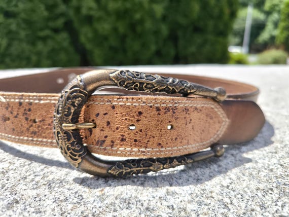 Topfer Belt Töpfer Bavarian Vintage Genuine Leather Belt, Topfer Echt  main image 2