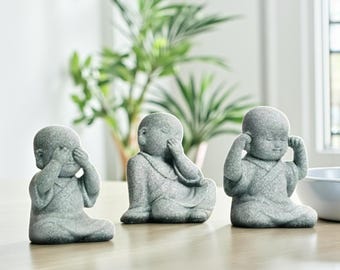 Petite Statue Bouddha Vintage En Laiton Doré - Déco Maison Ou Bibelot De Collection - 2x1,5x3,3 Cm