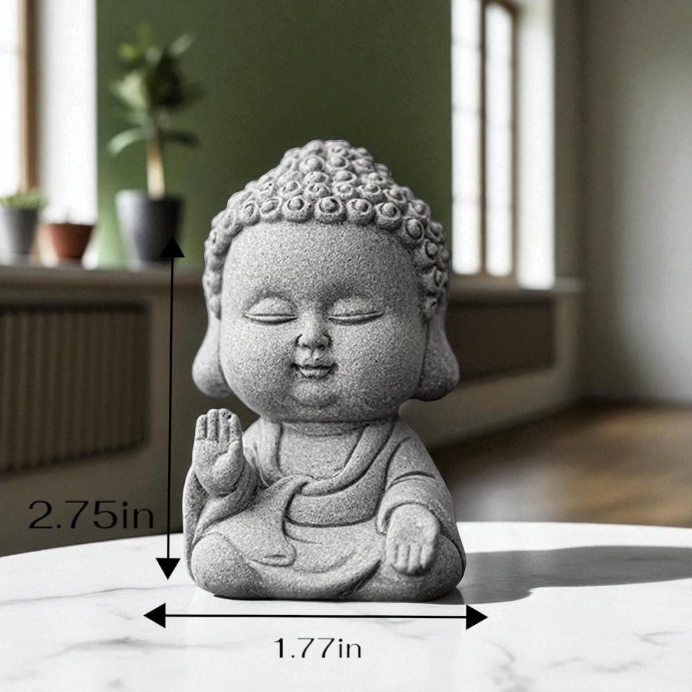 ミニグリーン砂岩仏像：タイの禅風インテリア - Etsy 日本