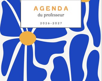 Agenda Professeur 2026-2027 en pdf