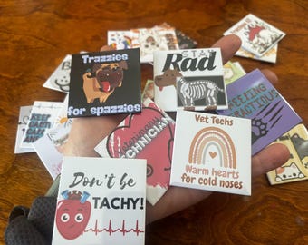 Vet Tech Magnet Bundle: Veterinary Appreciation Gift for Animal Lovers