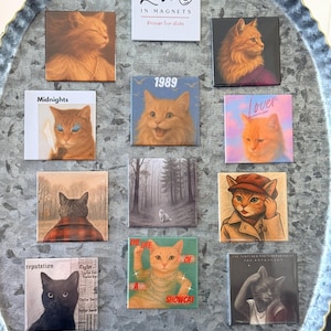 Eras inspired Cat Magnets •Taylor Fan Stocking Stuffer
