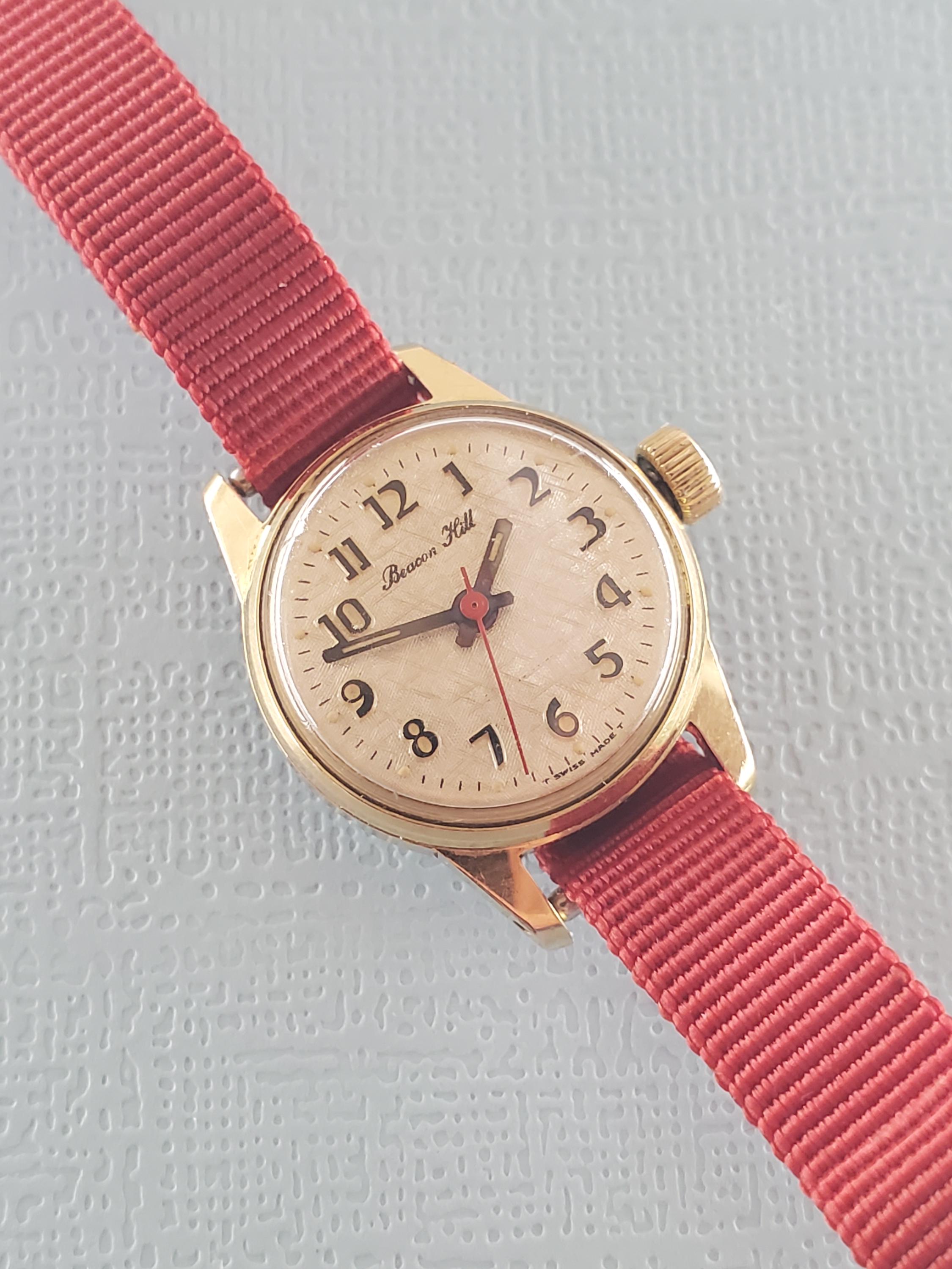 Vintage Beacon Hill Women’s Mechanical Watch 23.4 mm Case 17j Swiss Vintage Ladies JOSMAR Gold Tone 17 Jewel Swiss Mechanical  main image 4