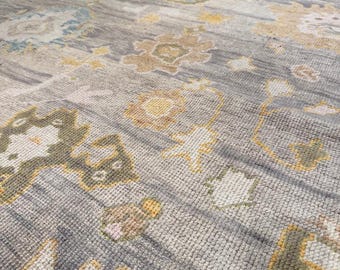 Modern Oushak Hand Knotted Turkish Style Wool Large Area Rugs For Bedroom Livingroom Nursery Kitchen 4X6 5X8 6X9 8X10 9X12 10X14 Entryway