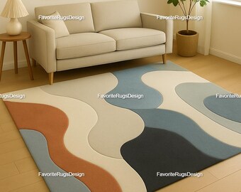 Hand Tufted Rug Modern Rug Handmade 100% Woolen Rugs for Bedroom, Rugs for Livingroom, Entryway Rug, Office Rug, Kitchen Rug, Hallway Rug