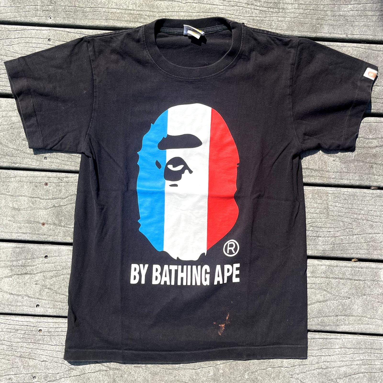 A BATHING APE ブラック Tシャツ Sサイズ　値段交渉可能⭕️ A BATHING APE(アベイシングエイプ) / 00S/BAPETシャツ/XL