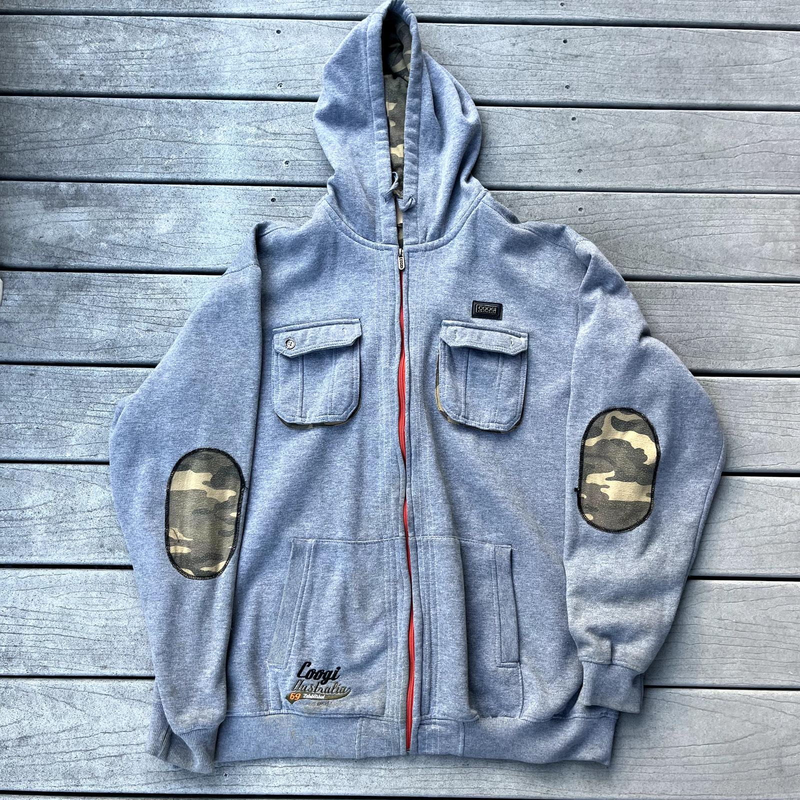 Item 92 COOGI Zip up Hoodie, Size XL, Grey, Very Rare - Etsy