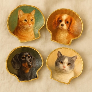 Prato decorativo de conchas com foto personalizada – Bandeja de lembranças personalizada
