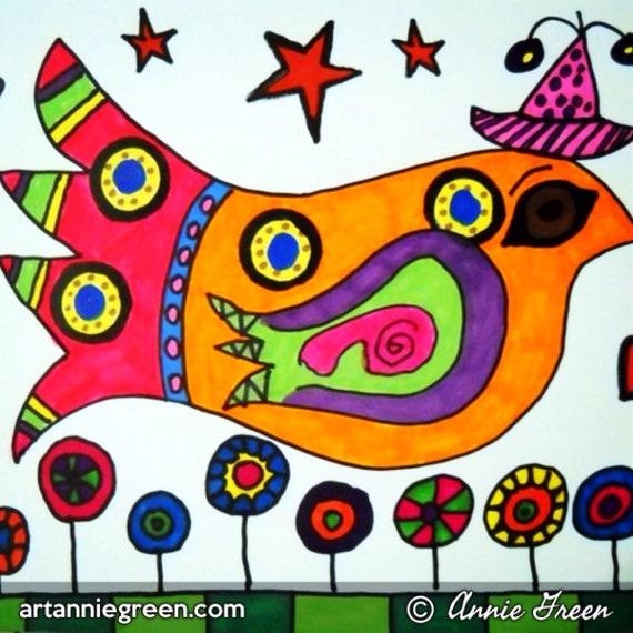 Folk Art Bird