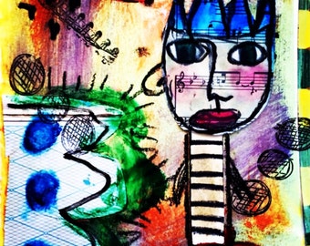 抽象画 美術　ミクストメディア ジャクソン ポロック スタイルの抽象芸術鮮やかでカラフルな絵画