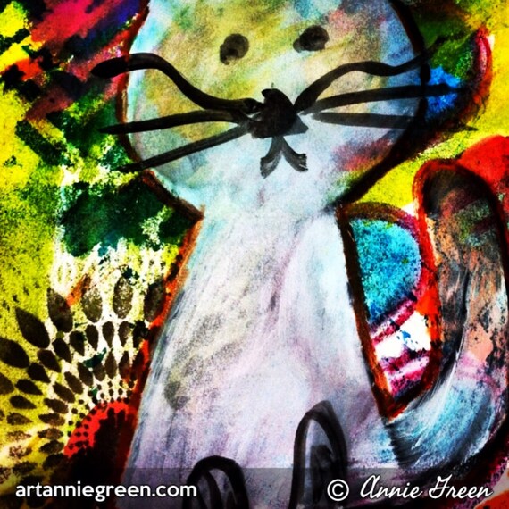 Mixed Media:  Cat