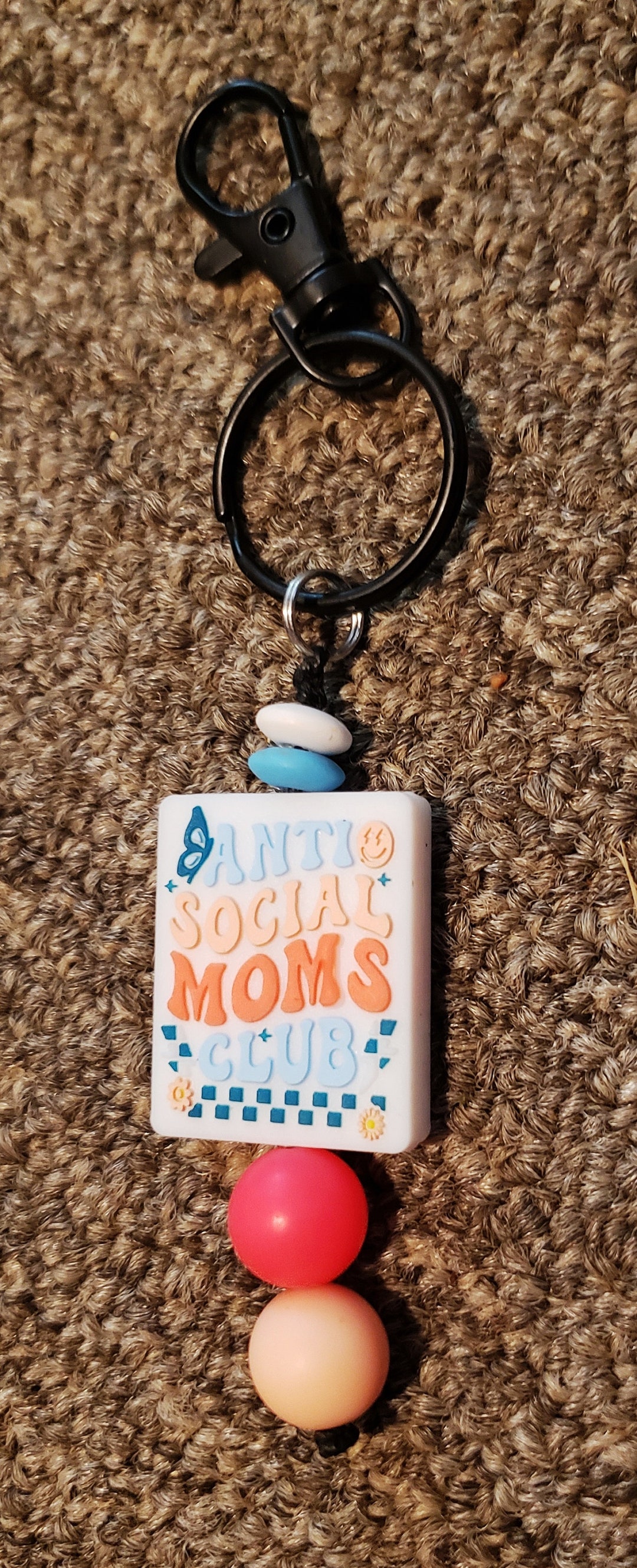 Mental Sassy Sarcastic Cursing Whimsical Silicone Bead Keychain Etsy