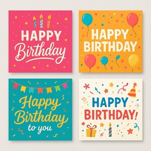 cartão de feliz aniversário