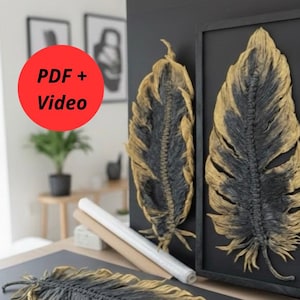 Mistrzowska klasa makramy z piór feniksa | Dekoracja ścienna DIY | Samouczek dla początkujących | Sztuka włókien tekstylnych | Natychmiastowe pobranie cyfrowe w nowoczesnym stylu boho