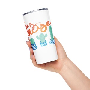 Tapered stainless steel tumbler