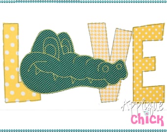 Gator Love Applique Design