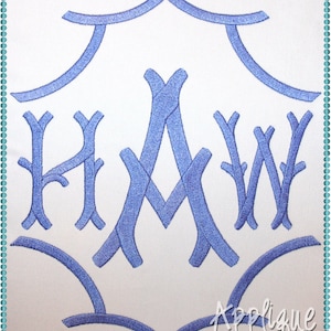 Jumbo Pagoda Embroidery Font Instant Download