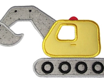 Excavator Applique Design