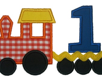 Train Numbers Applique Designs 164