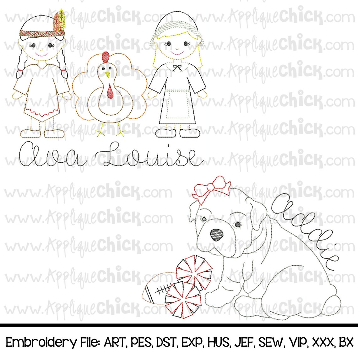 Vintage Stitch Script Embroidery Font, Bean Stitch, Hand-stitched Look ...