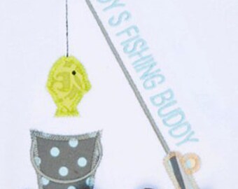 Fishing Applique Design