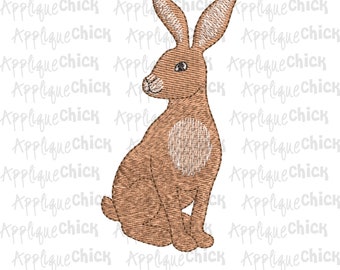 Winsome Rabbit Embroidery Design, Bunny Embroidery