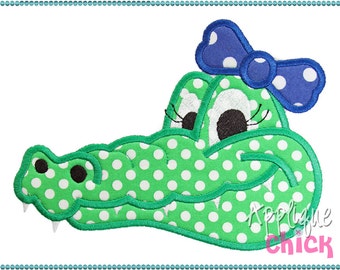 Gator Girl Applique Design