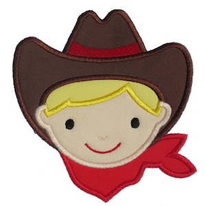 Desenho de aplique de cowboy
