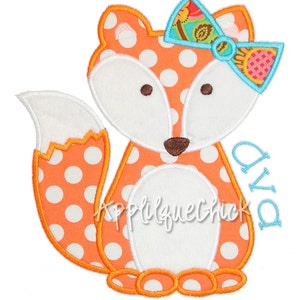 Foxy Girl Applique Design