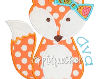 Foxy Girl Applique Design