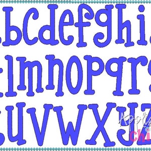 Funky Applique Font - Etsy