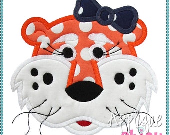 Tiger 2 Girl Applique Design