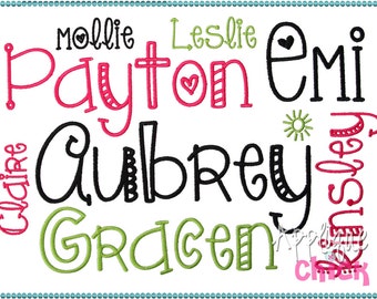 Only Hope Embroidery Font Instant Download