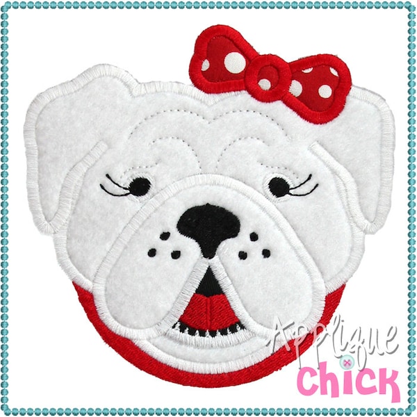 Bulldog Applique Design