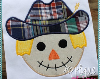Farmer Scarecrow Applique Design