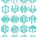 Diamond Applique Monogram Alphabet - Etsy