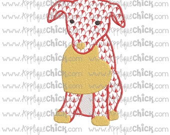 Fishnet Puppy Love Machine Embroidery Design