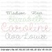 Vintage Stitch Script Embroidery Font, Bean Stitch, Hand-stitched look
