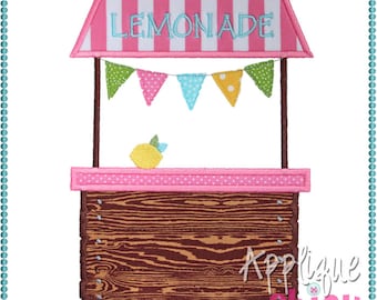 Lemonade Stand Applique Design