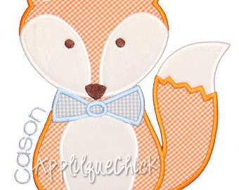 Fox Boy Applique Design